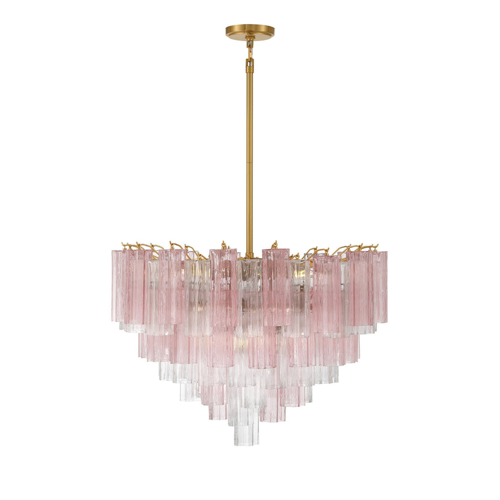 Addis 32'' Aged Brass Chandelier Multi 32"W x 21.5"H x 32"D