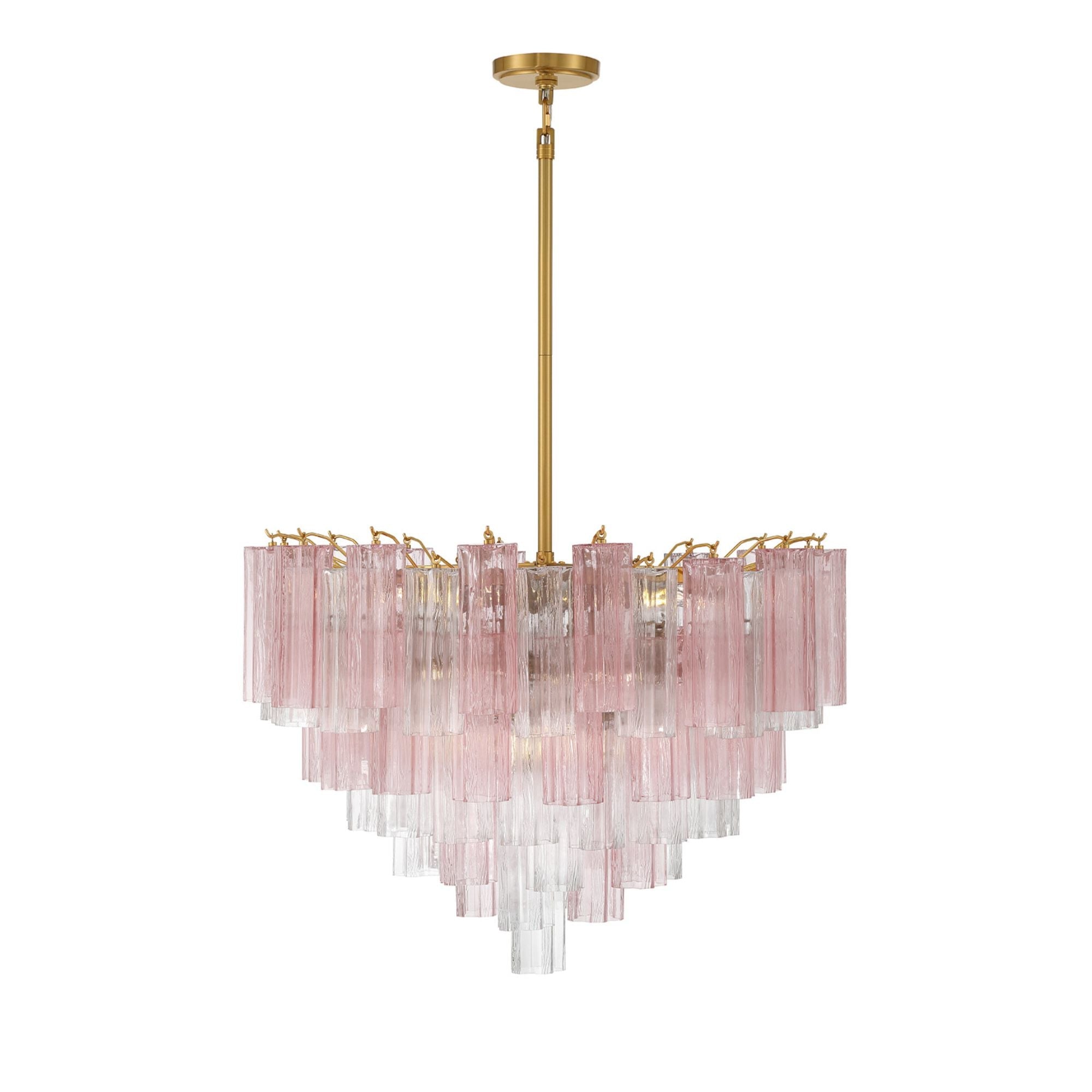 Addis 32'' Aged Brass Chandelier Multi 32"W x 21.5"H x 32"D