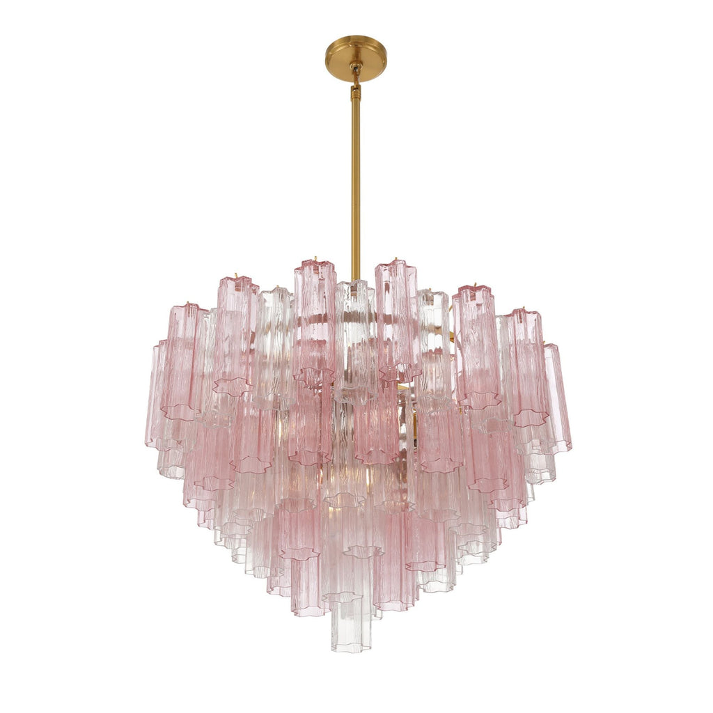 Addis 32'' Aged Brass Chandelier Multi 32"W x 21.5"H x 32"D