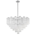 Addis 32'' Polished Chrome Chandelier Clear 32"W x 21.5"H x 32"D