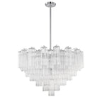 Addis 32'' Polished Chrome Chandelier Clear 32"W x 21.5"H x 32"D