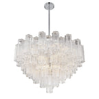 Addis 32'' Polished Chrome Chandelier Clear 32"W x 21.5"H x 32"D