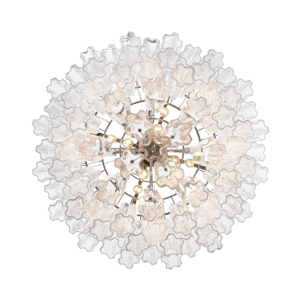 Addis 32'' Polished Chrome Chandelier Clear 32"W x 21.5"H x 32"D