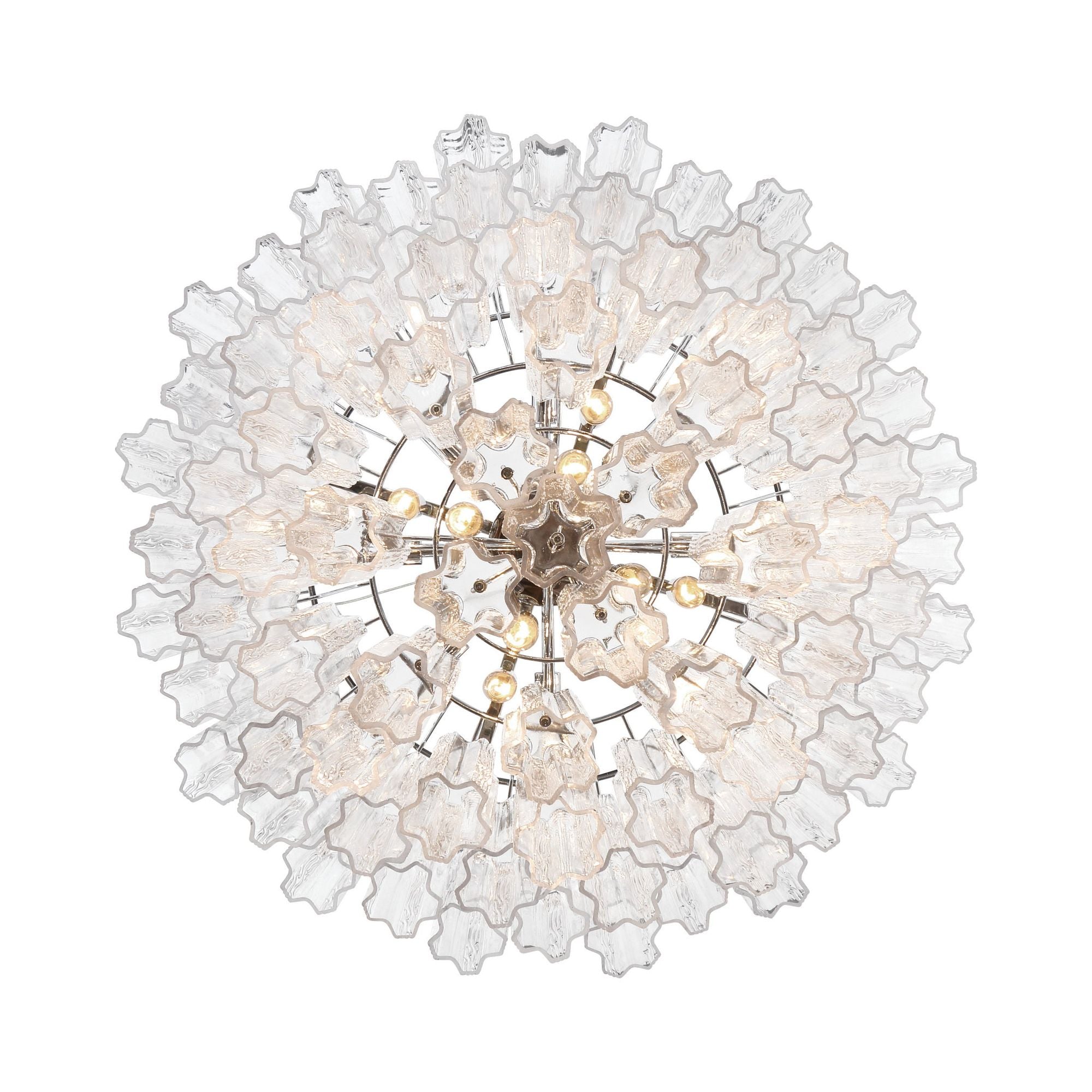 Addis 32'' Polished Chrome Chandelier Clear 32"W x 21.5"H x 32"D