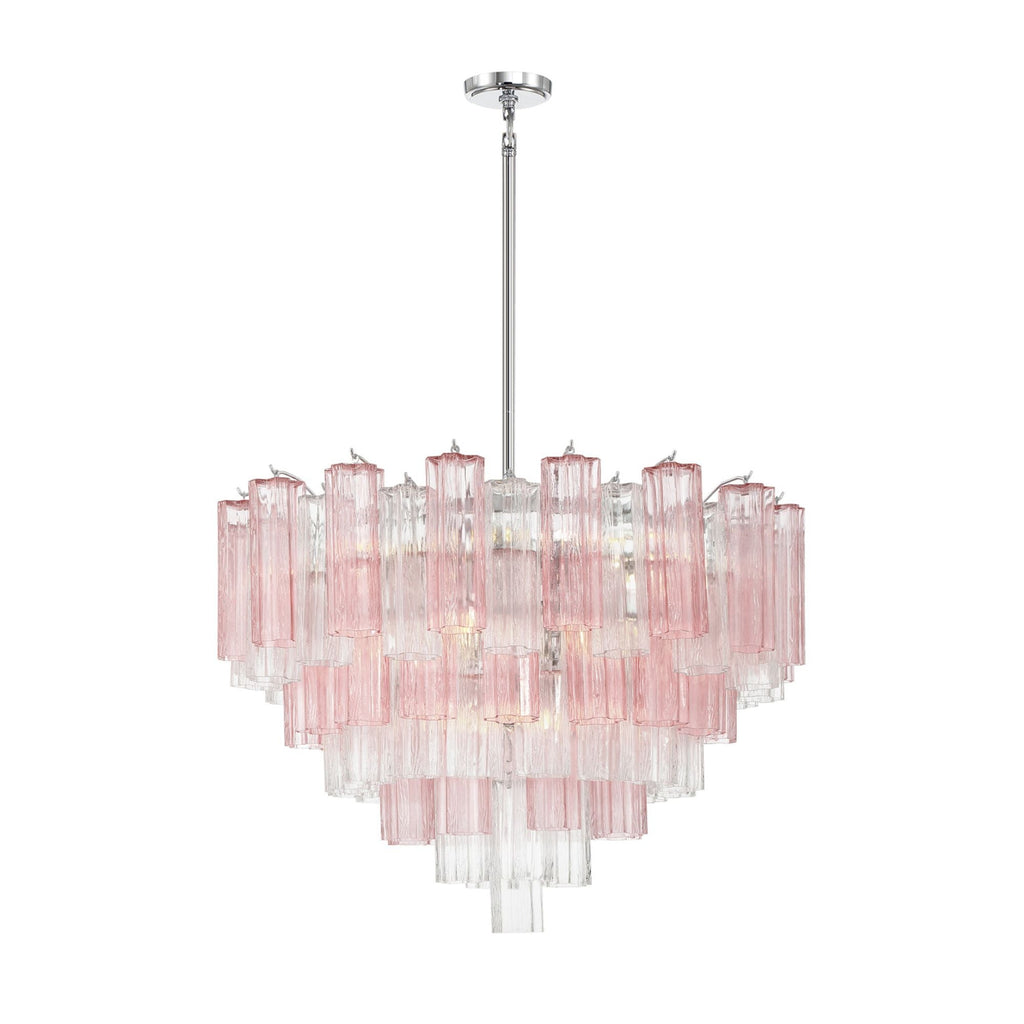 Addis 32'' Polished Chrome Chandelier Multi 32"W x 21.5"H x 32"D