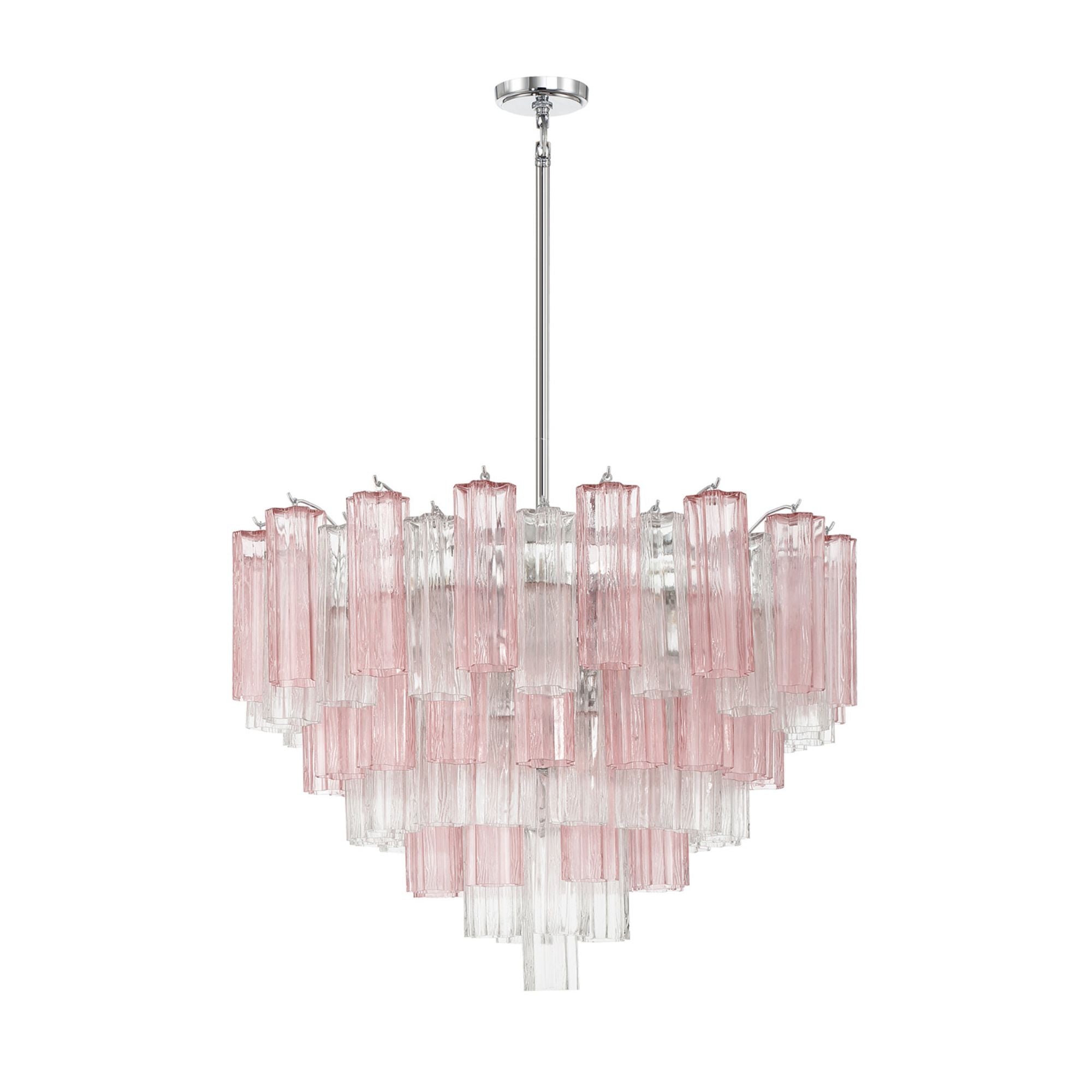Addis 32'' Polished Chrome Chandelier Multi 32"W x 21.5"H x 32"D