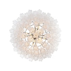 Addis 32'' Polished Chrome Chandelier White 32"W x 21.5"H x 32"D