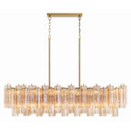 Addis 51.75'' Aged Brass Linear Chandelier 51.75"W x 14.25"H x 14"D