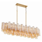 Addis 51.75'' Aged Brass Linear Chandelier 51.75"W x 14.25"H x 14"D