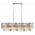 Addis 51.75'' Aged Brass Linear Chandelier 51.75"W x 14.25"H x 14"D