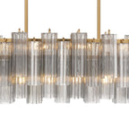 Addis 51.75'' Aged Brass Linear Chandelier 51.75"W x 14.25"H x 14"D