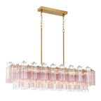 Addis 51.75'' Aged Brass Linear Chandelier 51.75"W x 14.25"H x 14"D