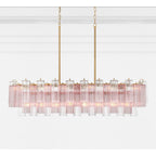 Addis 51.75'' Aged Brass Linear Chandelier 51.75"W x 14.25"H x 14"D