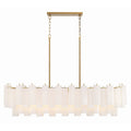 Addis 51.75'' Aged Brass Linear Chandelier 51.75"W x 14.25"H x 14"D