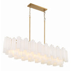 Addis 51.75'' Aged Brass Linear Chandelier 51.75"W x 14.25"H x 14"D