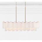 Addis 51.75'' Aged Brass Linear Chandelier 51.75"W x 14.25"H x 14"D