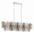 Addis 51.75'' Polished Chrome Linear Chandelier 51.75"W x 14.25"H x 14"D