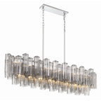 Addis 51.75'' Polished Chrome Linear Chandelier 51.75"W x 14.25"H x 14"D