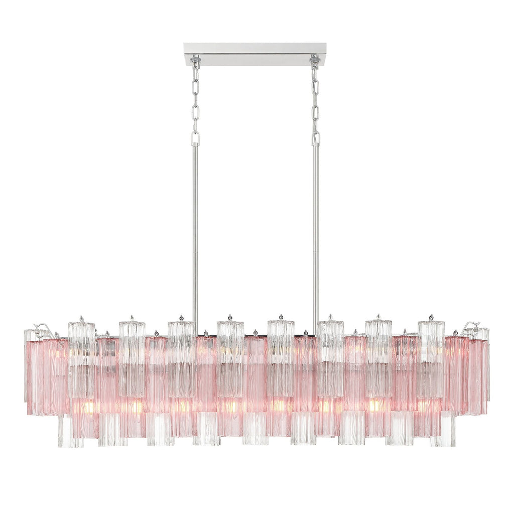 Addis 51.75'' Polished Chrome Linear Chandelier 51.75"W x 14.25"H x 14"D