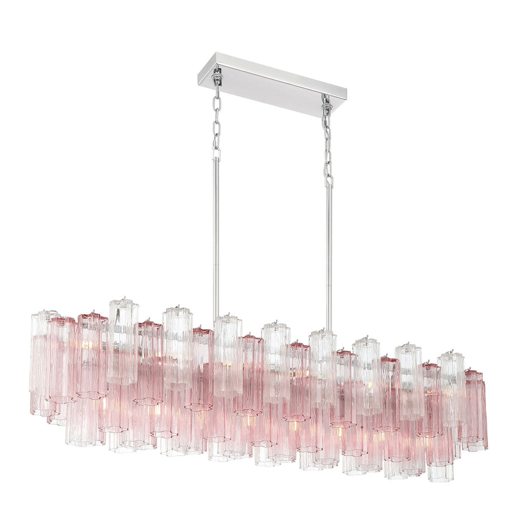 Addis 51.75'' Polished Chrome Linear Chandelier 51.75"W x 14.25"H x 14"D