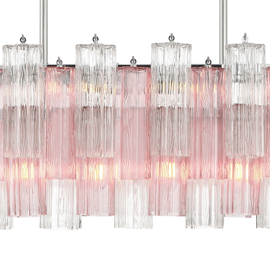 Addis 51.75'' Polished Chrome Linear Chandelier 51.75"W x 14.25"H x 14"D
