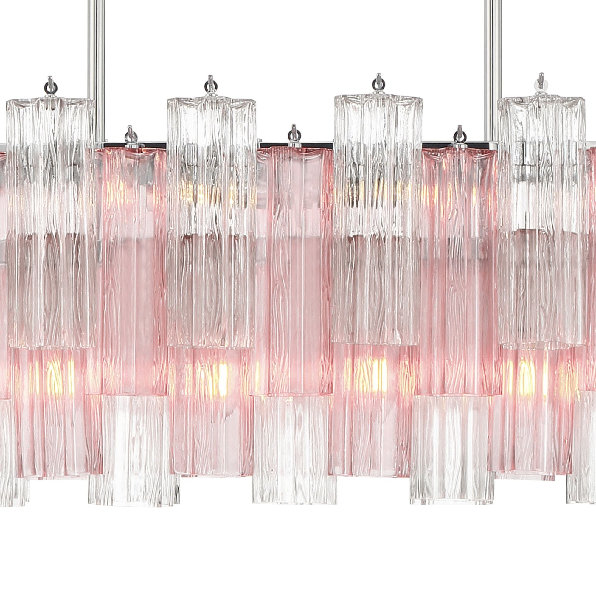 Addis 51.75'' Polished Chrome Linear Chandelier 51.75"W x 14.25"H x 14"D