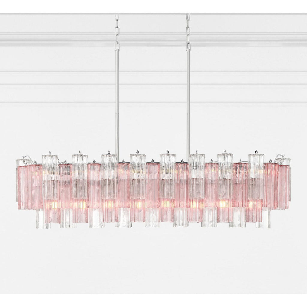 Addis 51.75'' Polished Chrome Linear Chandelier 51.75"W x 14.25"H x 14"D