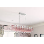 Addis 51.75'' Polished Chrome Linear Chandelier 51.75"W x 14.25"H x 14"D
