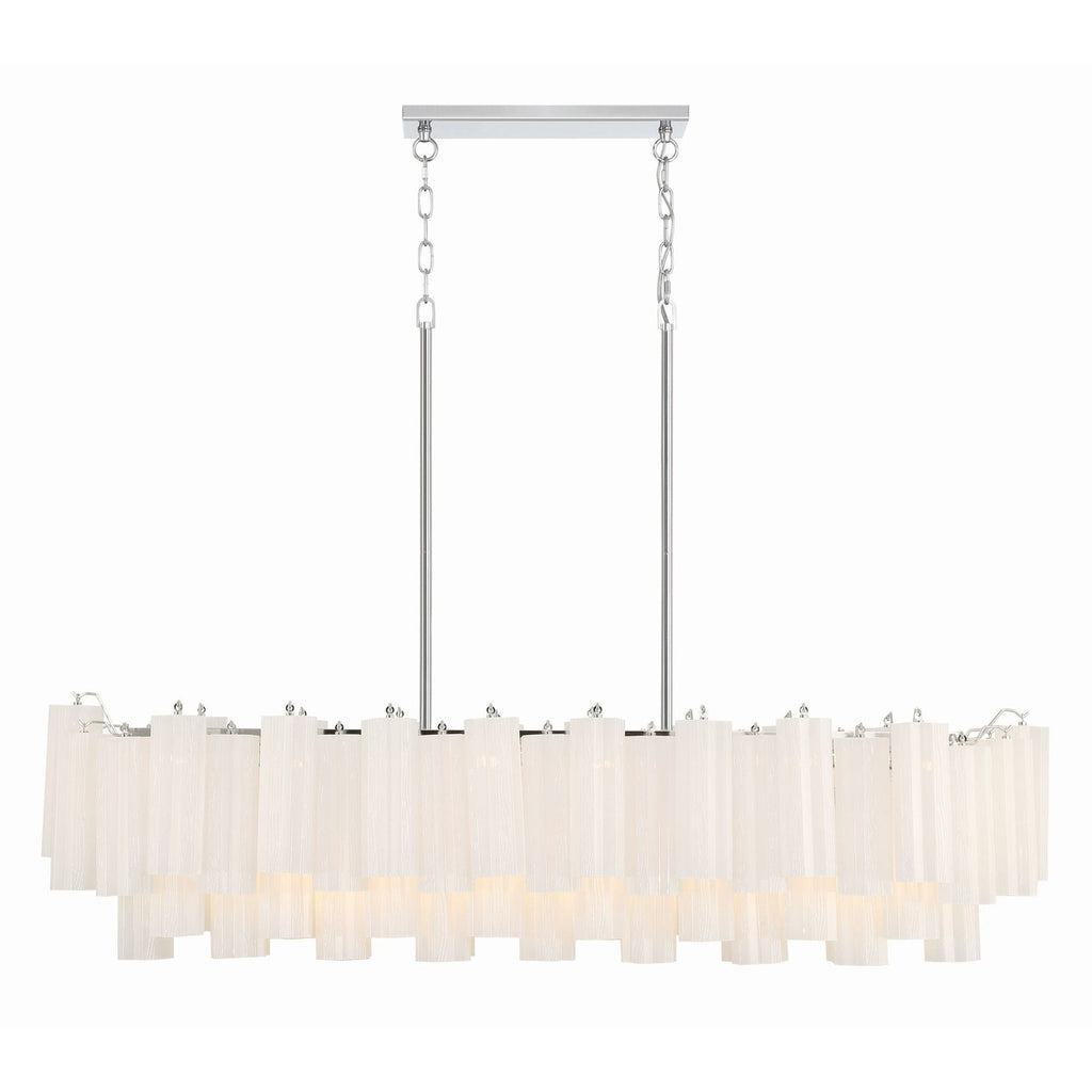 Addis 51.75'' Polished Chrome Linear Chandelier 51.75"W x 14.25"H x 14"D