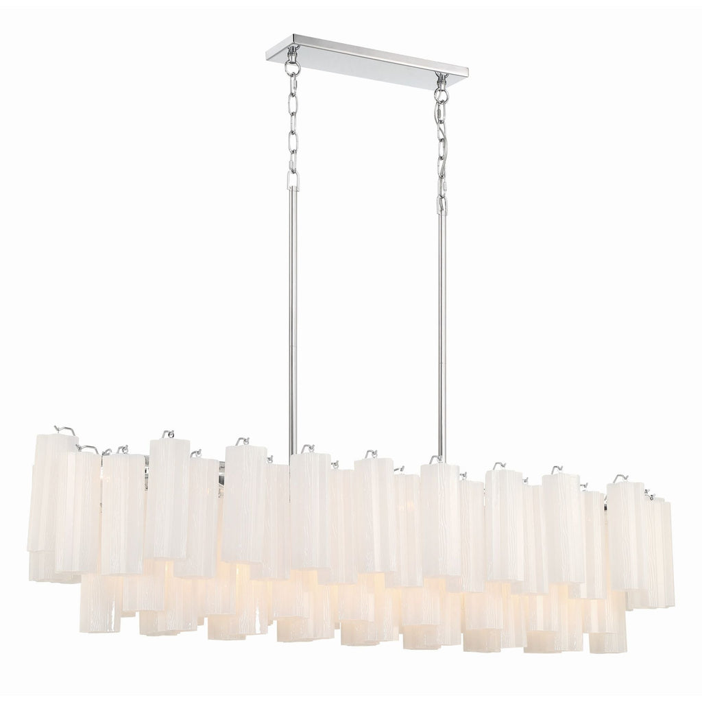 Addis 51.75'' Polished Chrome Linear Chandelier 51.75"W x 14.25"H x 14"D