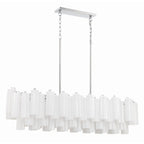 Addis 51.75'' Polished Chrome Linear Chandelier 51.75"W x 14.25"H x 14"D