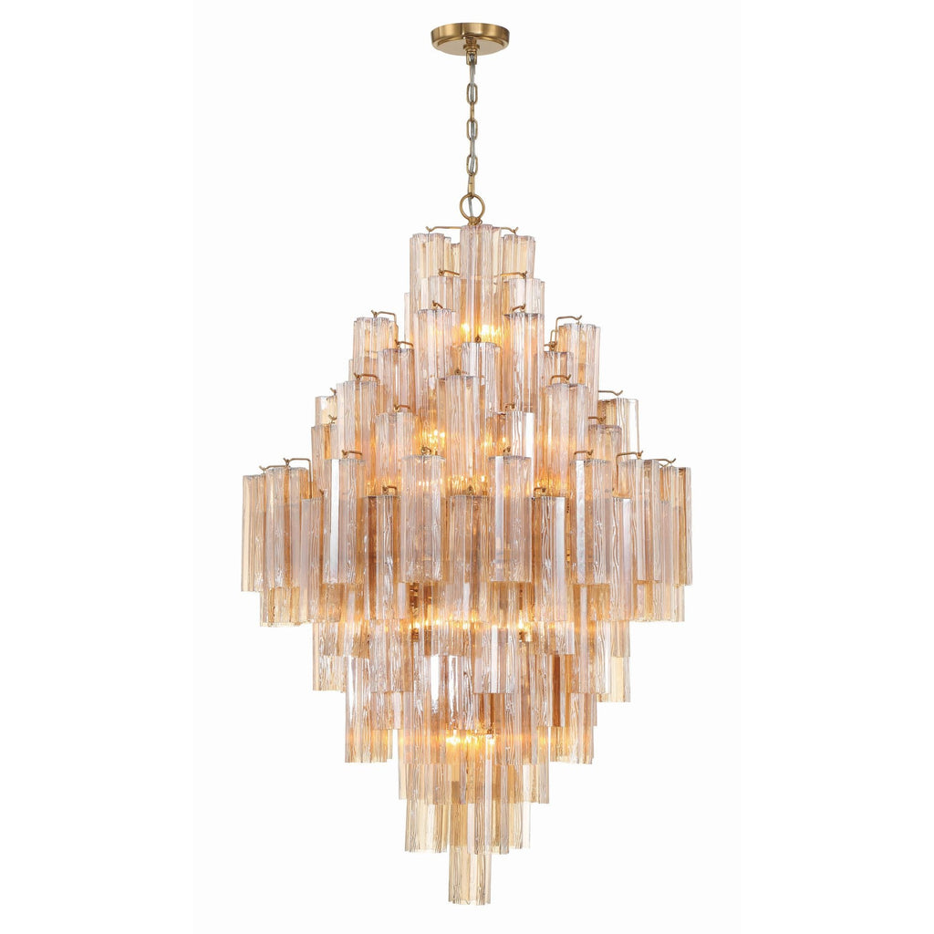 Addis 31.5'' Aged Brass Chandelier Gold 31.5"W x 50.5"H x 31.5"D
