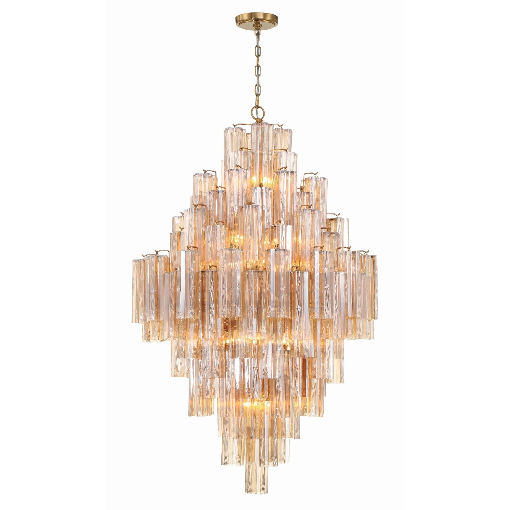 Addis 31.5'' Aged Brass Chandelier Gold 31.5"W x 50.5"H x 31.5"D