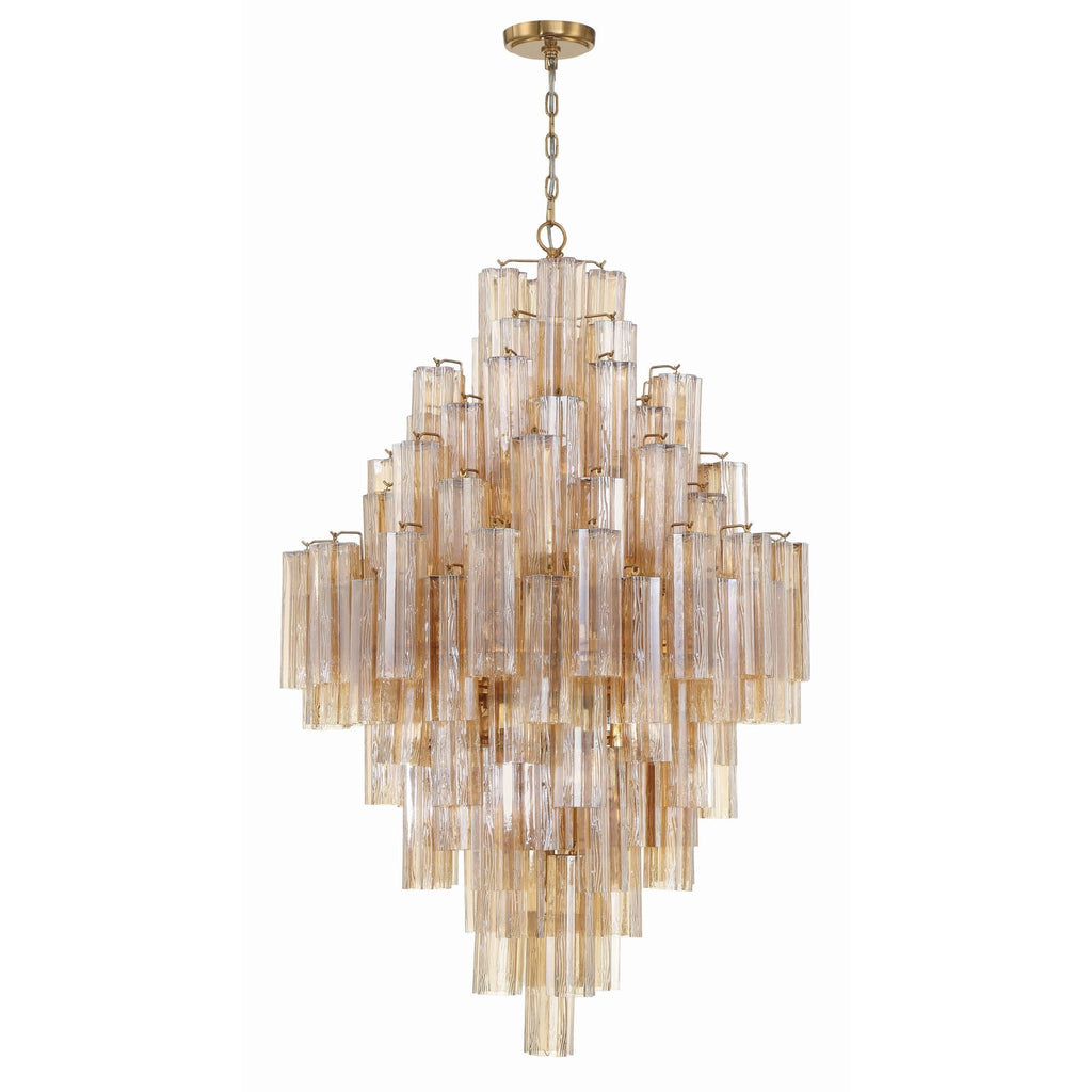 Addis 31.5'' Aged Brass Chandelier Gold 31.5"W x 50.5"H x 31.5"D
