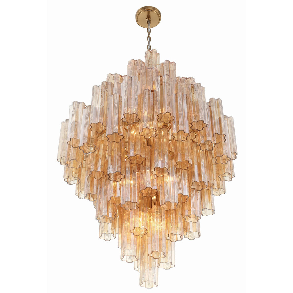Addis 31.5'' Aged Brass Chandelier Gold 31.5"W x 50.5"H x 31.5"D