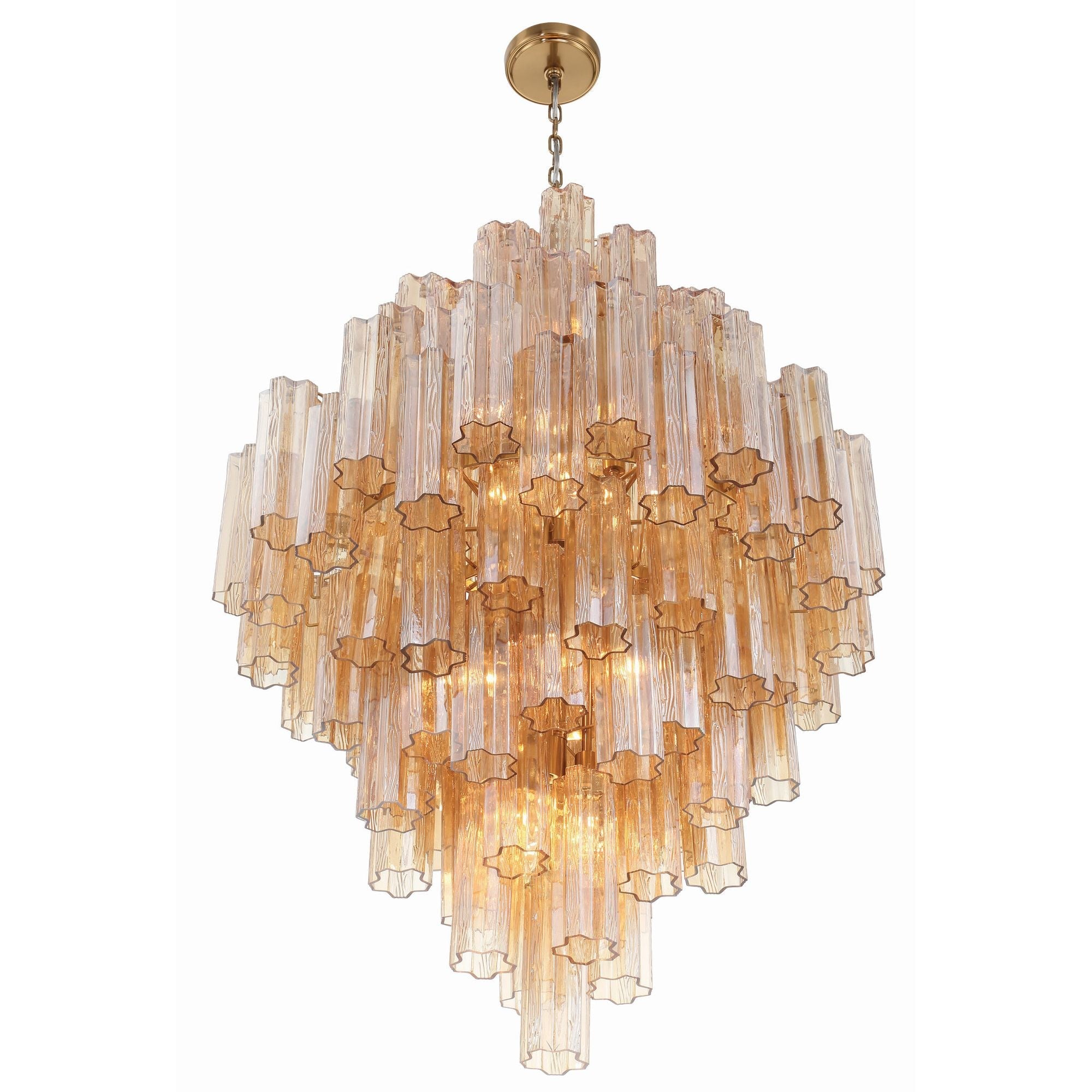 Addis 31.5'' Aged Brass Chandelier Gold 31.5"W x 50.5"H x 31.5"D