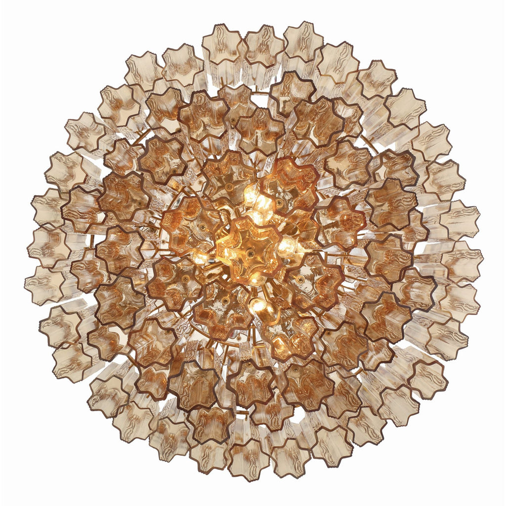 Addis 31.5'' Aged Brass Chandelier Gold 31.5"W x 50.5"H x 31.5"D