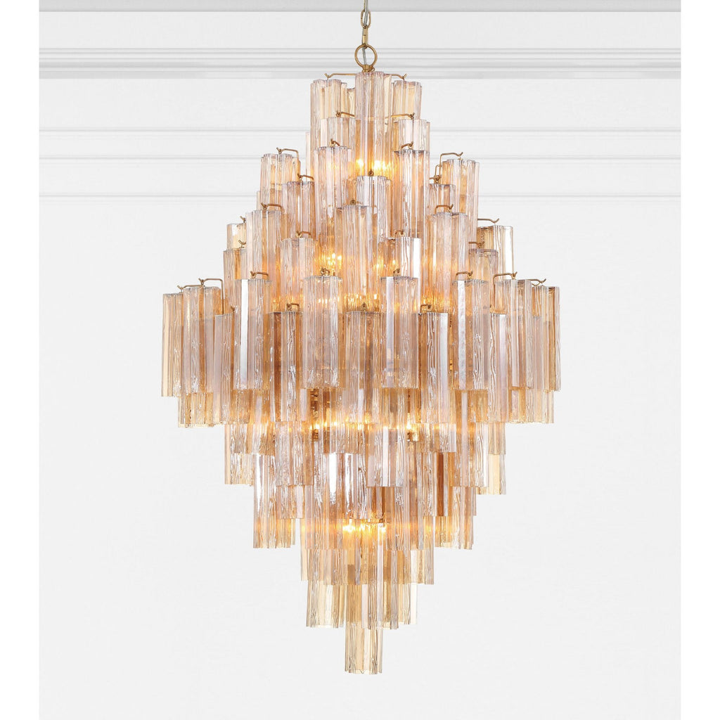 Addis 31.5'' Aged Brass Chandelier Gold 31.5"W x 50.5"H x 31.5"D