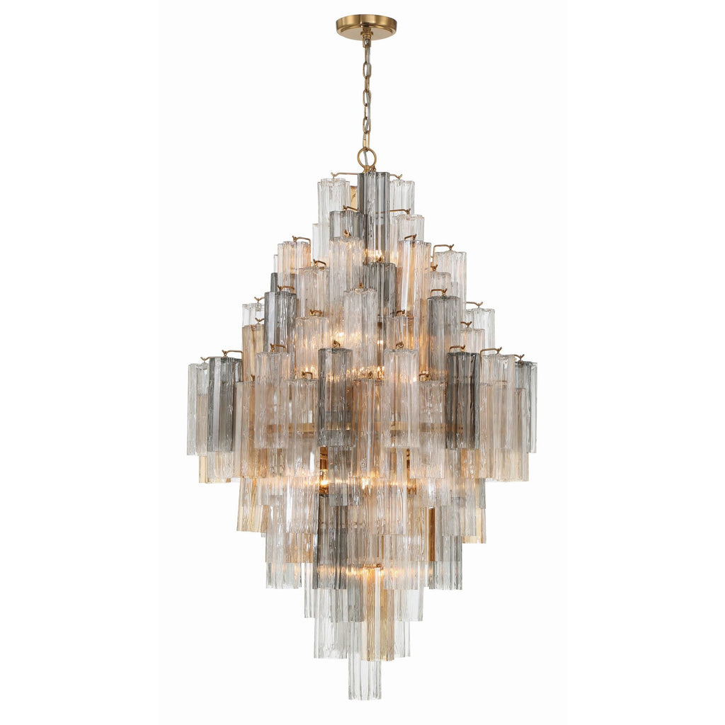 Addis 31.5'' Aged Brass Chandelier Multi 31.5"W x 50.5"H x 31.5"D