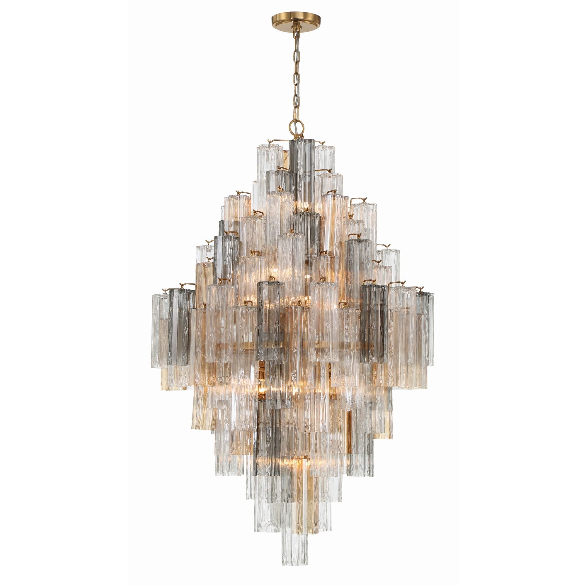 Addis 31.5'' Aged Brass Chandelier Multi 31.5"W x 50.5"H x 31.5"D