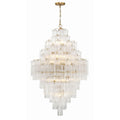 Addis 31.5'' Aged Brass Chandelier Clear 31.5"W x 50.5"H x 31.5"D