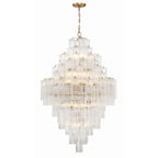 Addis 31.5'' Aged Brass Chandelier Clear 31.5"W x 50.5"H x 31.5"D