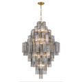 Addis 31.5'' Aged Brass Chandelier Gray 31.5"W x 50.5"H x 31.5"D