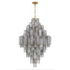 Addis 31.5'' Aged Brass Chandelier Gray 31.5"W x 50.5"H x 31.5"D