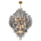Addis 31.5'' Aged Brass Chandelier Gray 31.5"W x 50.5"H x 31.5"D