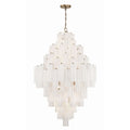 Addis 31.5'' Aged Brass Chandelier White 31.5"W x 50.5"H x 31.5"D