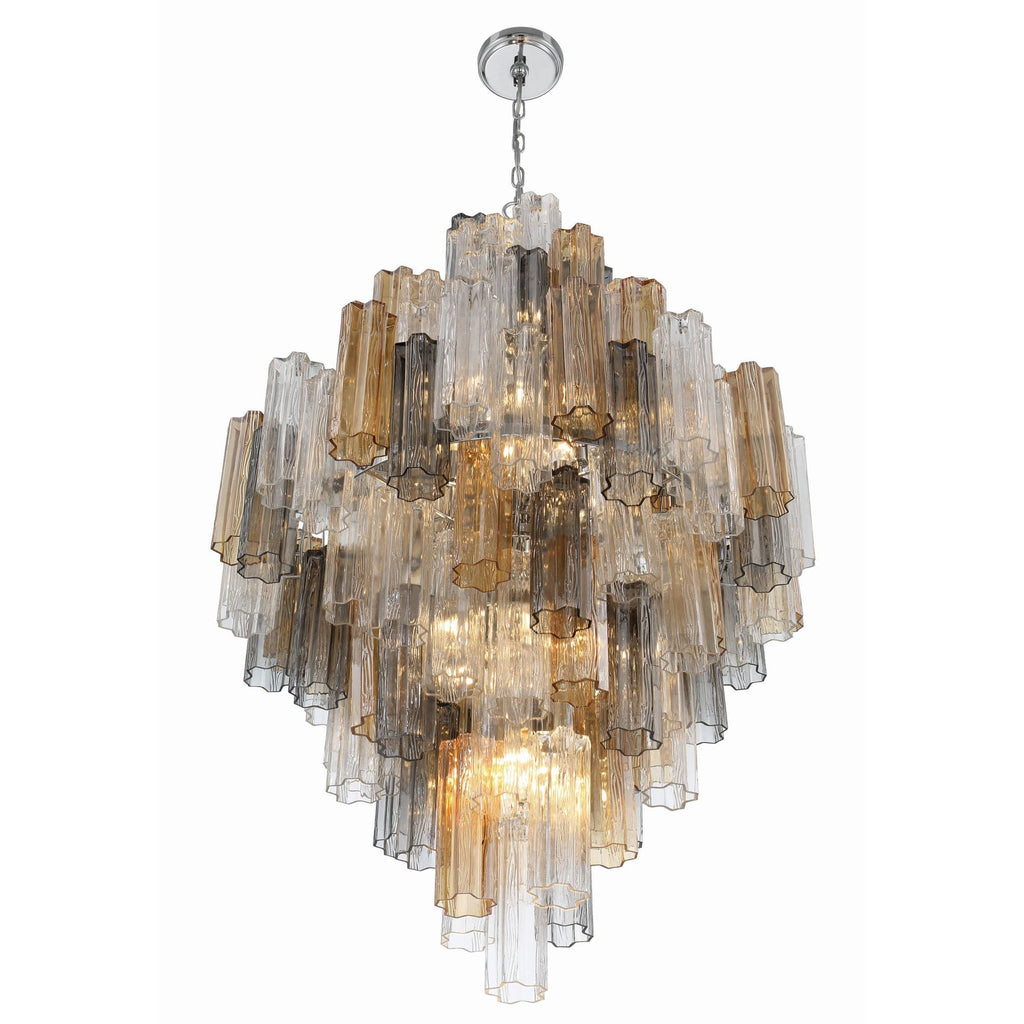 Addis 31.5'' Polished Chrome Chandelier Multi 31.5"W x 50.5"H x 31.5"D