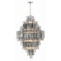 Addis 31.5'' Polished Chrome Chandelier Gray 31.5"W x 50.5"H x 31.5"D
