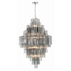 Addis 31.5'' Polished Chrome Chandelier Gray 31.5"W x 50.5"H x 31.5"D
