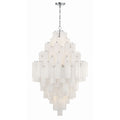 Addis 31.5'' Polished Chrome Chandelier White 31.5"W x 50.5"H x 31.5"D